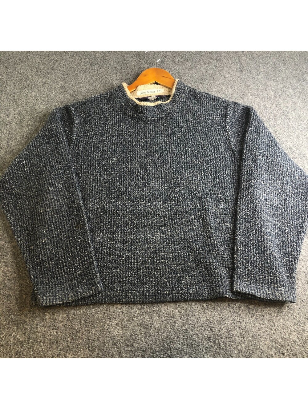 Vintage Early Winters Pile Fleece Pullover Mens Sweatshirt Medium Blue Ski